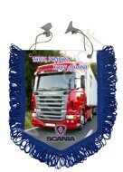 Вымпел пятиугольный книжный (пластик) Scania №3