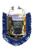 Вымпел пятиугольный  книжный (пластик) Scania №5